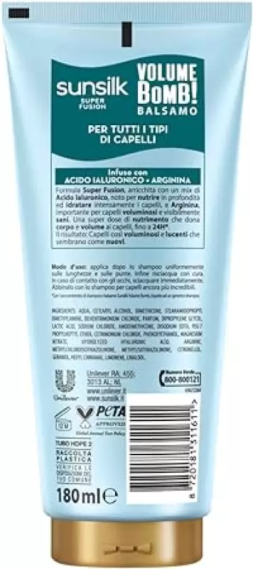 Sunsilk Super Fusion Volume Bomb! Balsam pentru toate tipurile de par 180 ml Bax 6 buc.